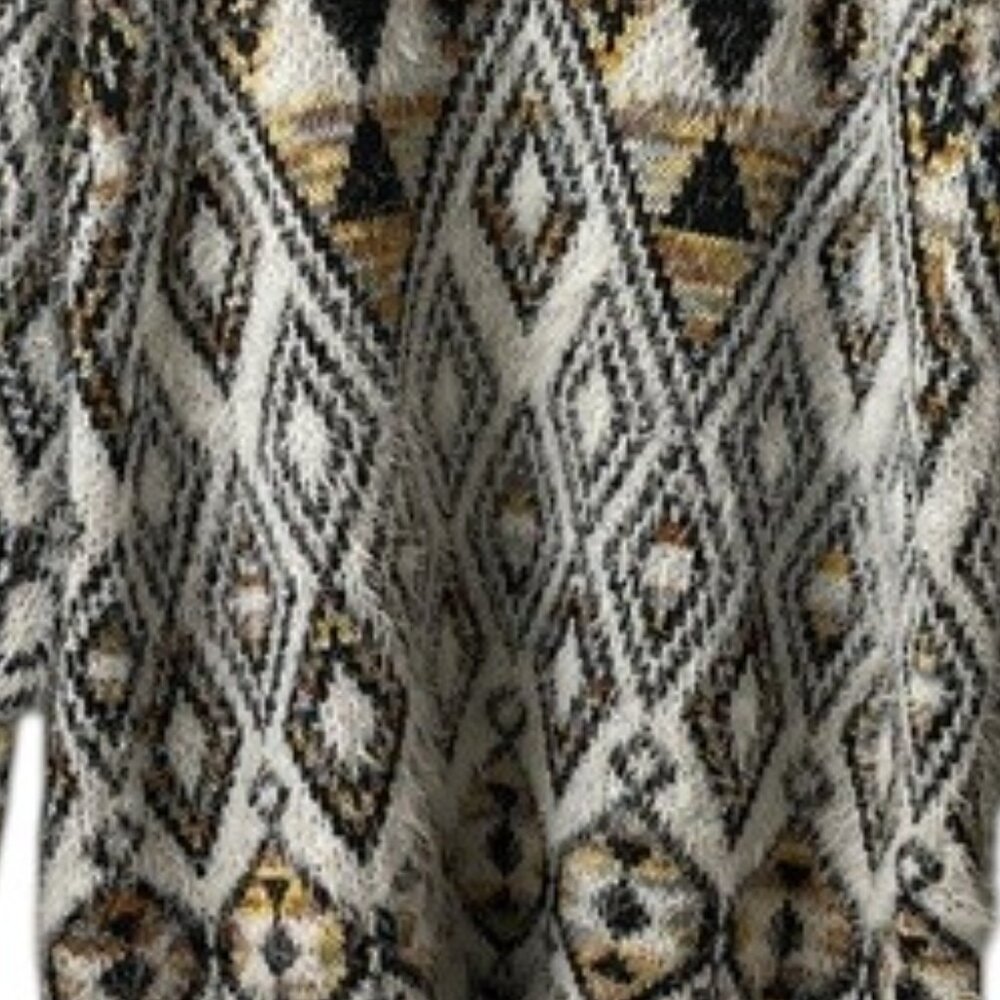 Absolutely Famous Aztec Print Open Front Fuzzy Ca… - image 8